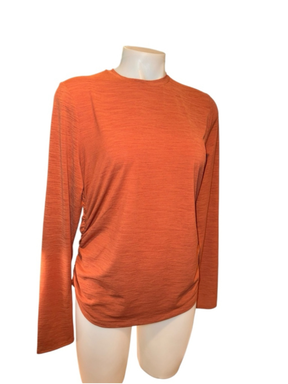 Women's CALIA Dark Orange Long Sleeve Tee M. Wm6